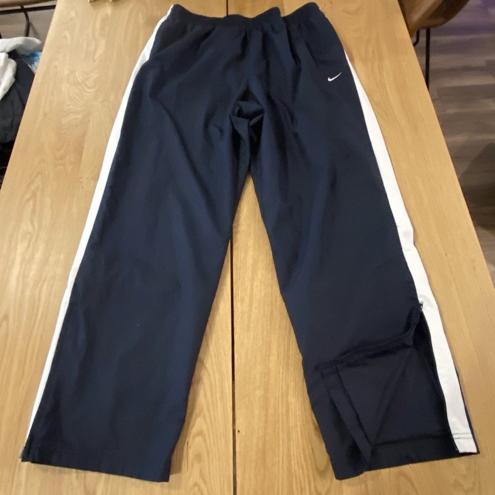 Nike windbreaker Jogging pants Black/White Y2K size XXL Zip‎ Ankle